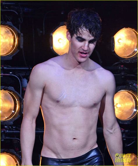 Darren Criss Strips Down Shirtless For First Hedwig Show Photo