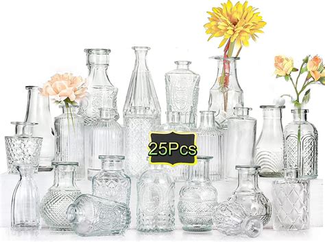 Eylkoi Lot De Petits Vases En Verre Transparents Pour Fleurs