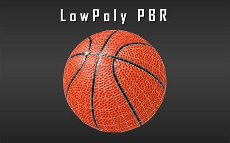 3d Model Lowpoly Basketball Pbr 3d Model Ball Vr Ar Low Poly Cgtrader