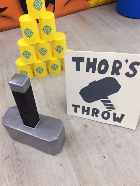 Thor Hammer Throw Party Game #thewanderingteaparty #superheroparty # ...