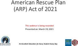 American Rescue Plan ARP Act Of 2021 This Webinar Is Being Recorded