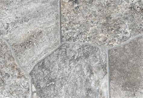 Silver Unfilled Tumbled Travertine Crazy Paving