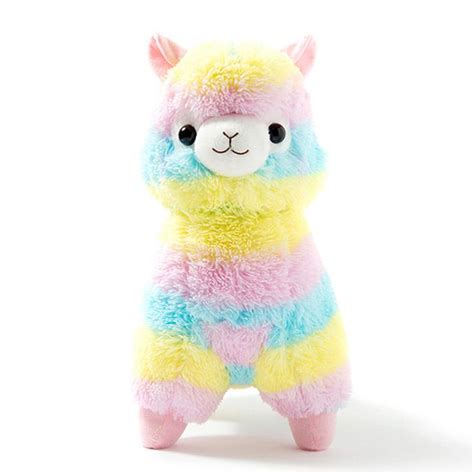 Fluffy Rainbow Llama Baby Stuffed Animals Plush Animals Llama Plush