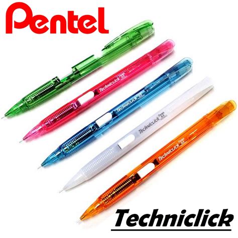 Pentel Mechanical Pencil Side Button Techniclick 0 5mm Japan Eraser