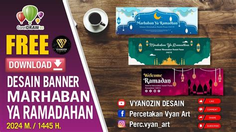 Desain Banner Marhaban Ya Ramadhan Youtube