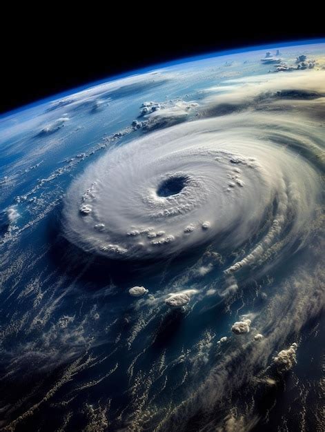 Premium AI Image A Picture Of A Tropical Cyclone Over The Earth