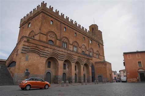 Pueblos Capitanes Palacio En Orvieto En Umbria Italia Fotografía