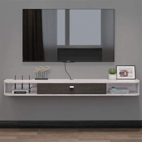 Buy Pmnianhua Floating TV Unit 47 Wall Ed TV Cabinet Floating