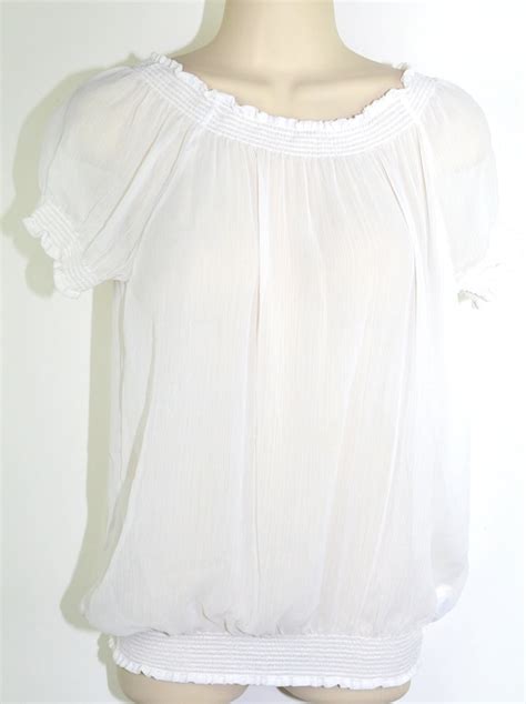 Vintage White Peasant Blouse Gem