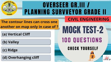 MOCK TEST 2 OVERSEER GR III DRAFTSMAN GR III PLANNING SURVEYOR