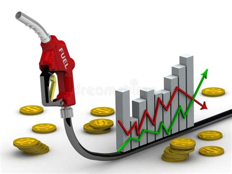 Monedas De Oro Y Gráfico De Los Cambios De Precio Stock de ilustración