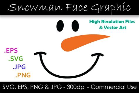 Snowman Face Svg File Snowman Graphic Graphic By Gjsart · Creative