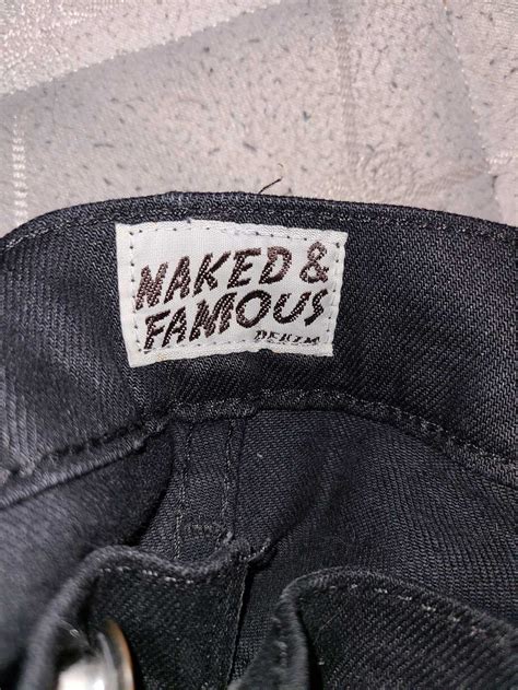 Naked Famous Naked Famous Black Raw Denim Gem