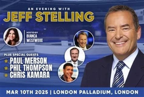 An Evening with Jeff Stelling Tickets at The London Palladium | From £ ...