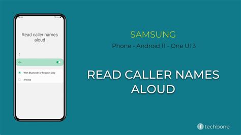 How To Turn On Off Read Caller Names Aloud Samsung Phone Android