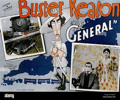 THE GENERAL - Buster Keaton Productions 1927 - Movie Poster Stock Photo ...