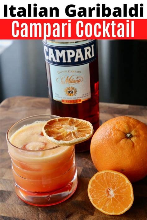 Garibaldi Cocktail Campari Orange Juice Drink Recipe | dobbernationLOVES