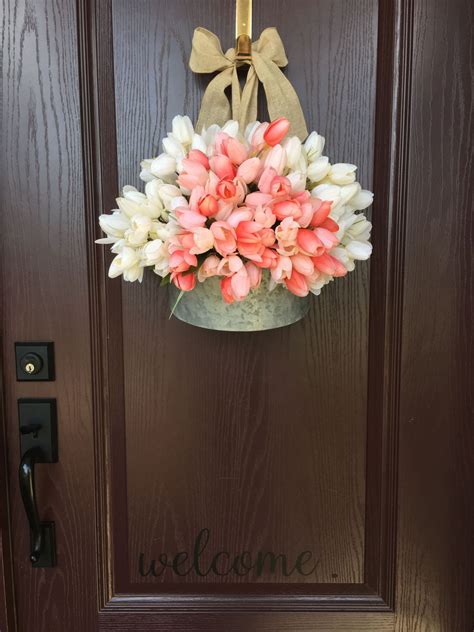 Spring Door Decor Diy Spring Door Door Decorations Diy Decor