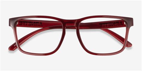 Arnette Elbo Square Transparent Red Frame Glasses For Women