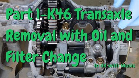 John Deere K46 Transmission Removal With Oil And Filter Change Part 1