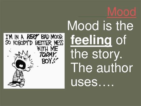 Mood Literary Element