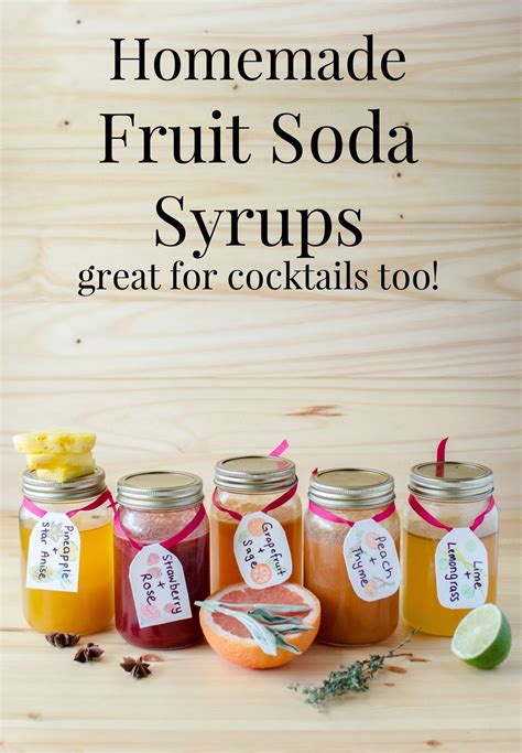 5 Easy Homemade Soda Syrups The Flavor Bender Homemade Soda Syrup Homemade Soda Simple