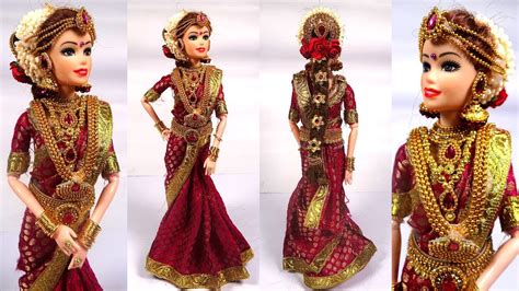 Tamilnadu Barbie Saree Making Barbie As A Tamil Bride South Indian