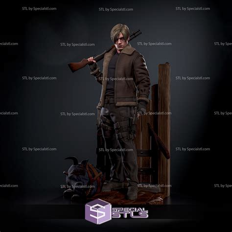 Leon Kennedy Stl Files Jacket Resident Evil D Printable Specialstl