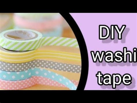 How To Make Washi Tape In Very Easy Way Tasnim Art Craft Youtube