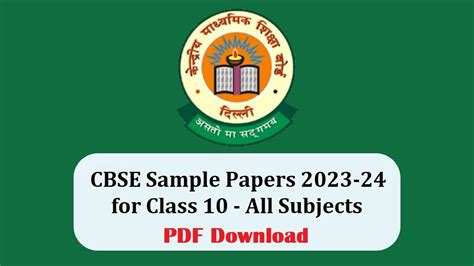 Career Lha Cbse Class 10 Sample Papers 2023 24 With Marking Scheme