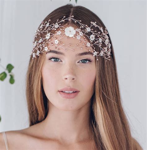 Large Statement Bohemian Wedding Headpiece Katya By Debbie Carlisle