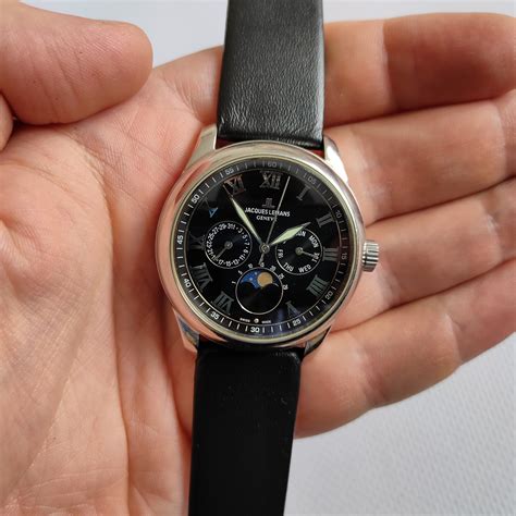 Jacques Lemans G-131 Geneve Moon Phase Swiss Made Watch | Etsy