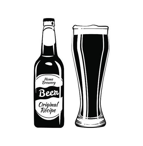 Cheers Beer Mugs Silhouette Illustrations Royalty Free Vector Graphics