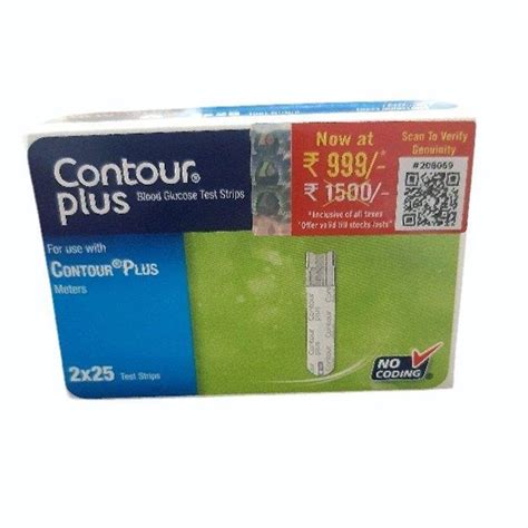 Contour Plus Blood Glucose Test Strip At Rs Box Jasola Vihar