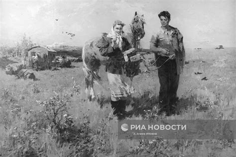 Картина "В степи" | РИА Новости Медиабанк
