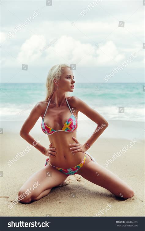 Bikini Model Girl Posing Sexy Tropical Stock Photo 628474163 Shutterstock