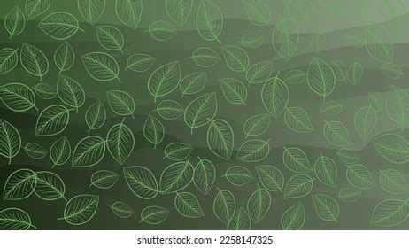 Green Leaf Pattern Background Stock Vector (Royalty Free) 2258147325 ...