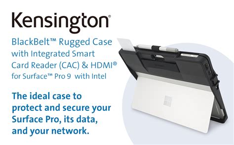 Kensington Blackbelt Rugged Case With Integrated Smart Card Reader Cac