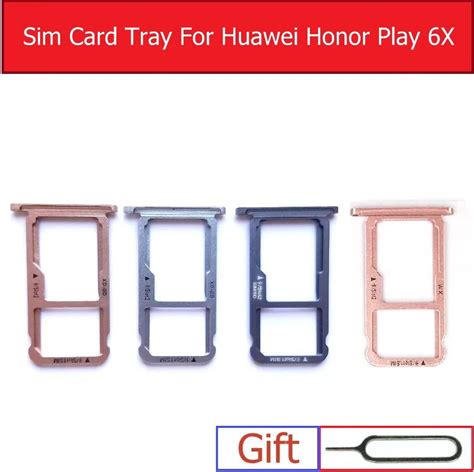 Genuine Micro Sd And Sim Card Tray For Huawei Honor Play 6x Bln Al10 L21 L22 L24 Sim And Memory Card