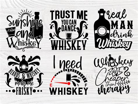 Whiskey Svg Bundle Alcohol Sayings Svg Drinking Quotes Svg Etsy