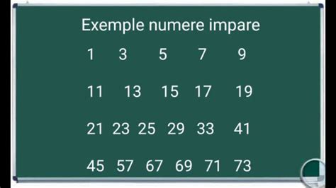 Care Sunt Numerele Impare Exemple Exercitii Matematica Youtube