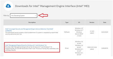 Download Intel Management Engine Interface Driver on Windows 10,8,7