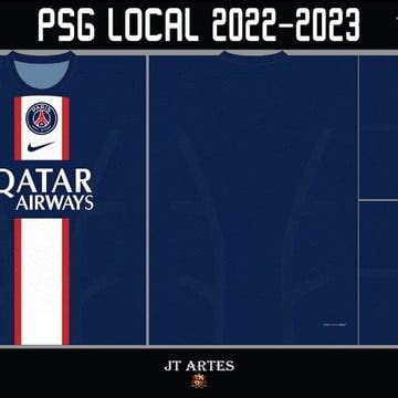 Arte Vetor Camisa Psg Nike Titular Paris Saint