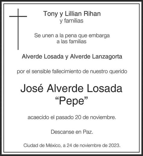 Se Or Jos Alverde Losada Obituario Esquela