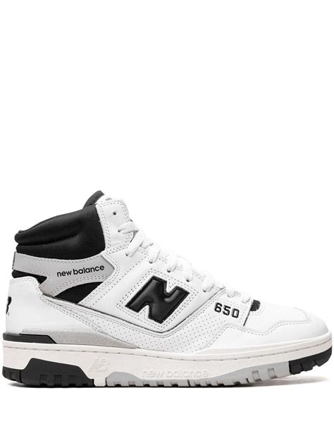 New Balance 650 Whiteblack High Top Sneakers For Men Lyst