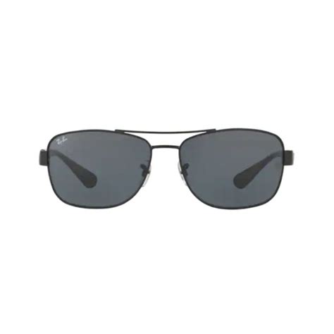 Culos De Sol Masculino Ray Ban Rb L Metal Preto Brilho Grande