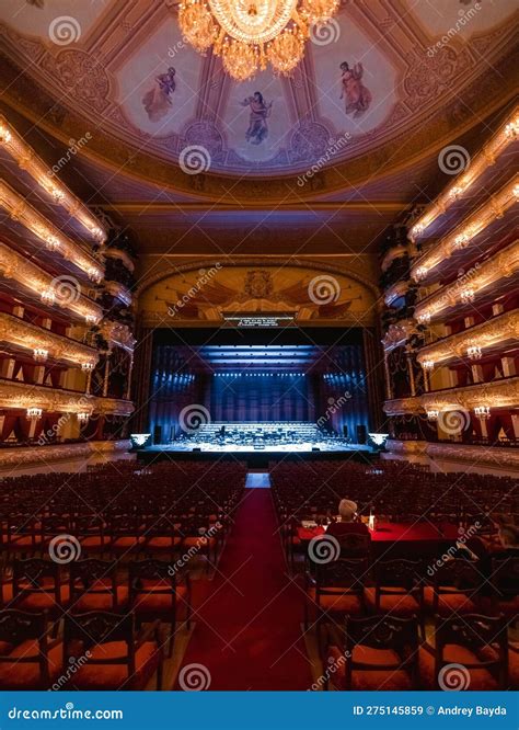 Interior Of The Bolshoi Theatre In Moscow Editorial Stock Image