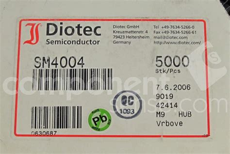 Sm Diotec Datasheet Pdf Technical Specs