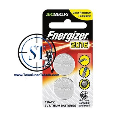 Jual Battery Kancing Energizer CR2016 3V Baterai Batterai Lithium CR