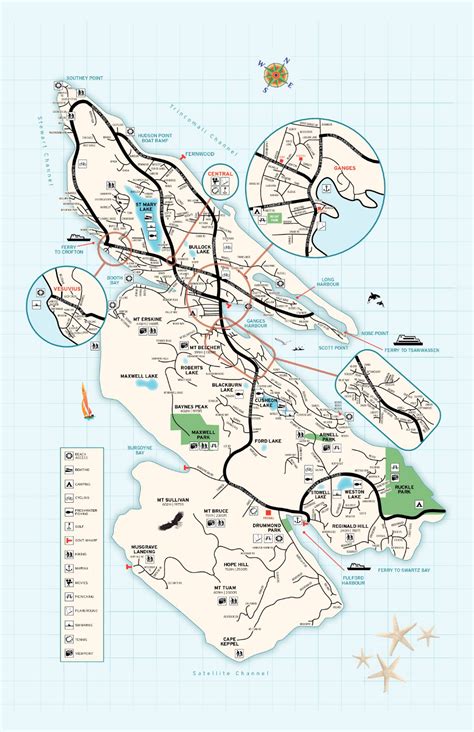 Salt Spring Island map | Salt spring island, Island map, Map